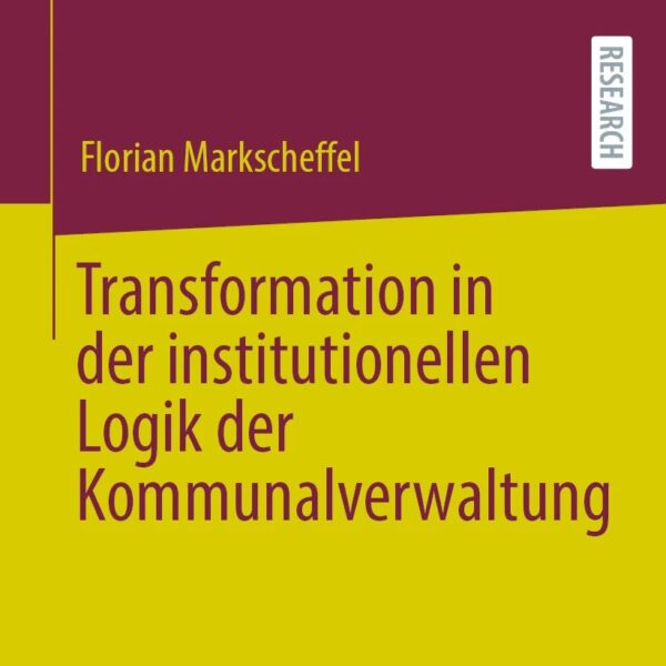 Die erste Dissertation ist als Buch erschienen!